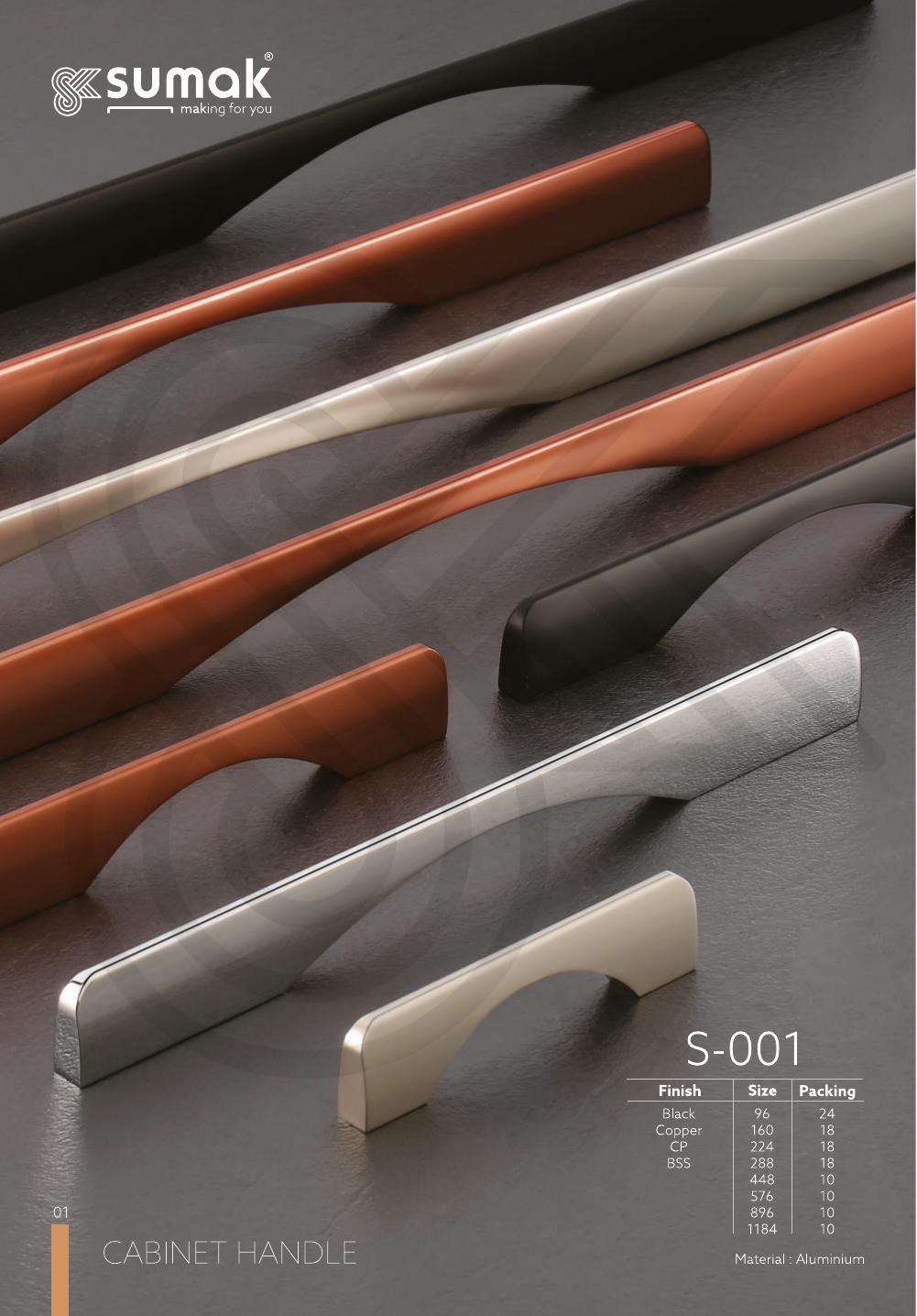 Sumak cabinet handle collection